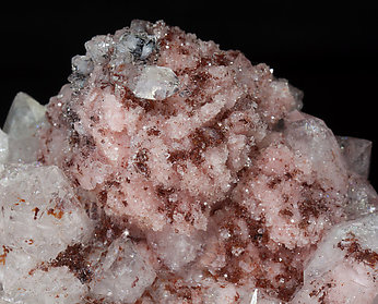 Rhodochrosite with Quartz. 