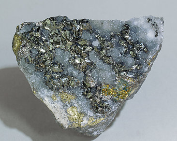 Tennantite with Quartz and Chalcopyrite.