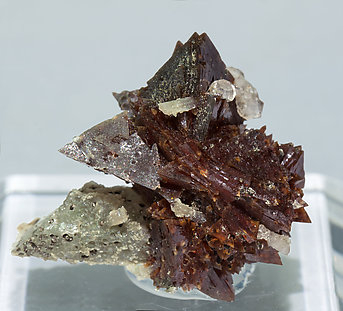 Helvine-Genthelvite with Quartz. Front