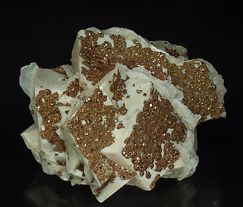 Calcite with Pyrite. 