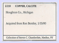 Copper with Calcite