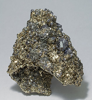 Galena with Pyrite and Calcite. 
