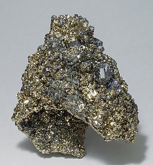 Galena with Pyrite and Calcite.