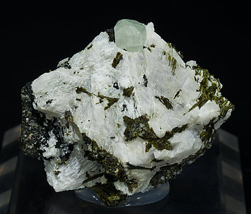 Scheelite with Wollastonite, Epidote and Amphibole. 