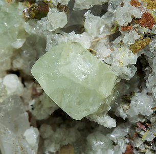 Scheelite with Wollastonite, Epidote and Amphibole. 